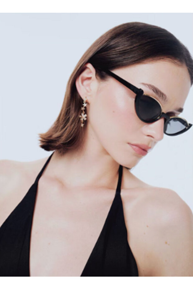 Halfmoon | Sunglasses Black Frame Black Glass Color 54 Ekartman