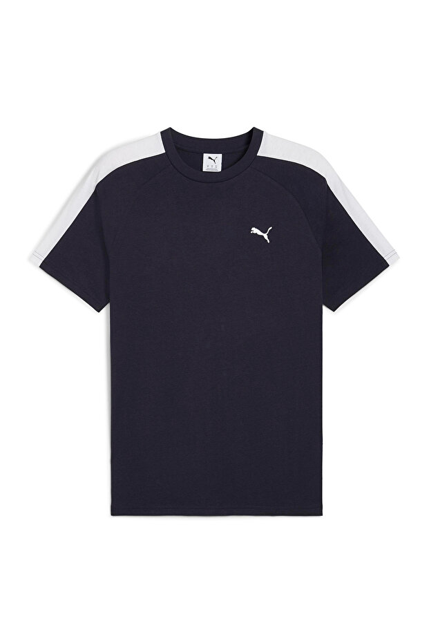 T7 Erkek Lacivert Günlük Stil T-Shirt 62959216 - 4