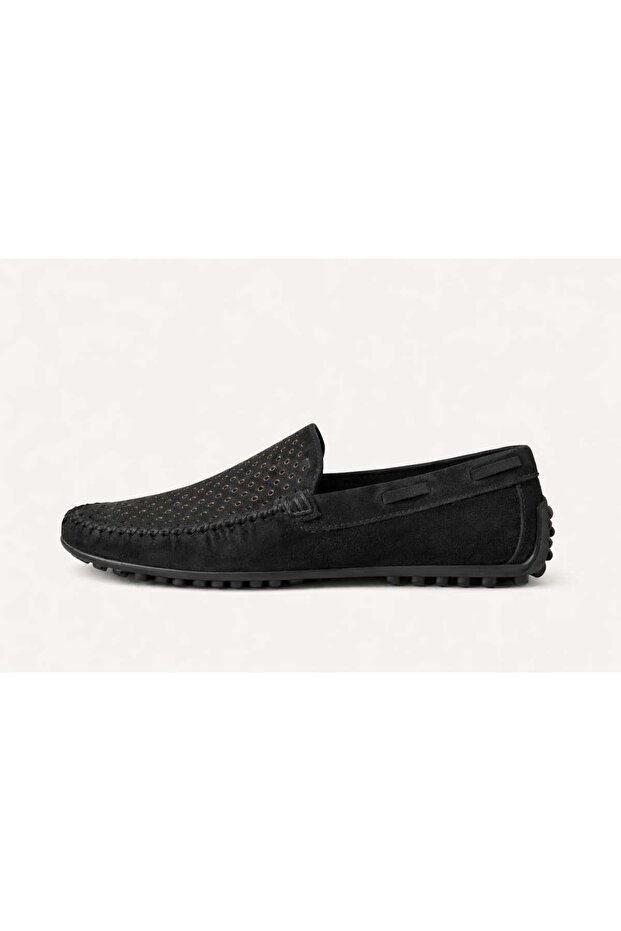 Men's Black Loafers Shoes Cpr-22070S