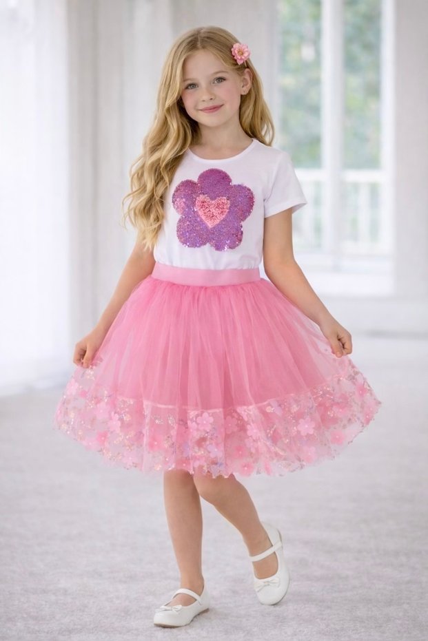 23 April Show Outfit Girls' Skirted T-Shirt Set
