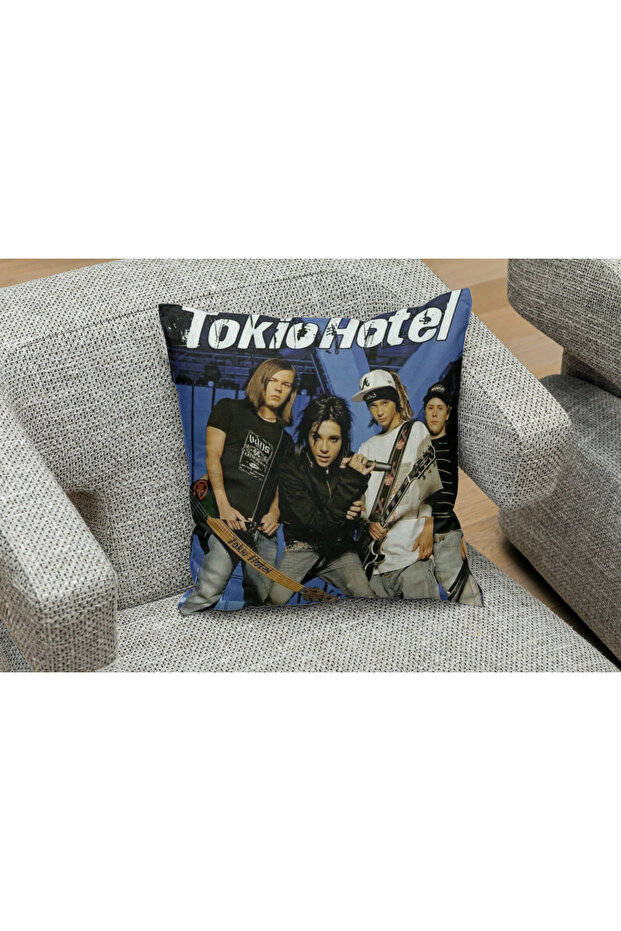 Owl Bag Tokio Hotel 2 No Patterned Design Square B0Ş Pillow Kilifi