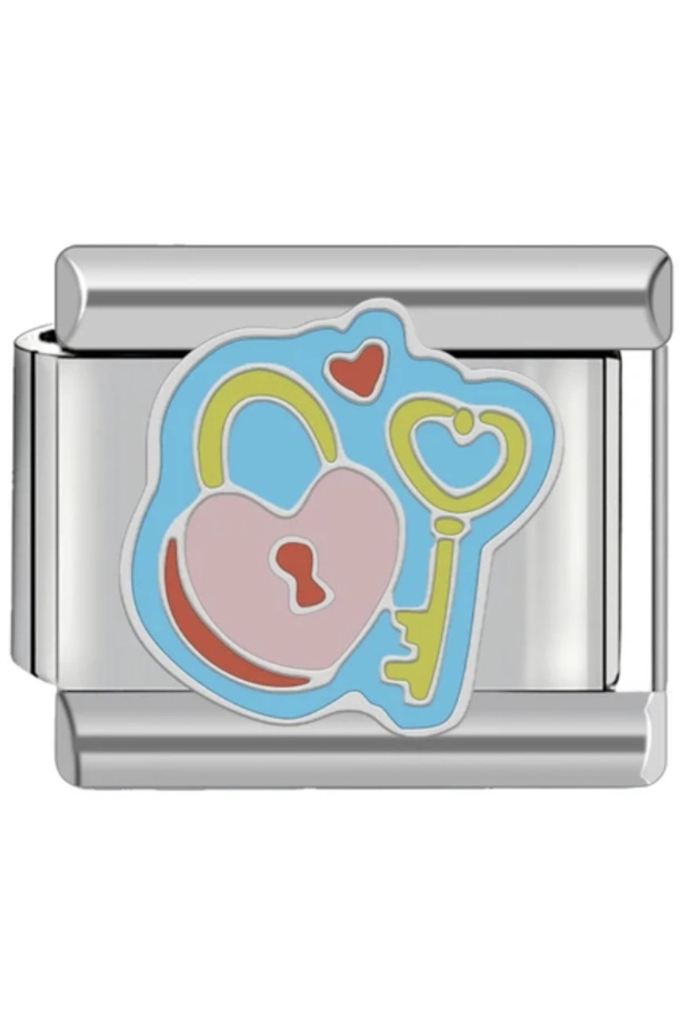 Heart Lock - 295 - Italian Bracelet Charm