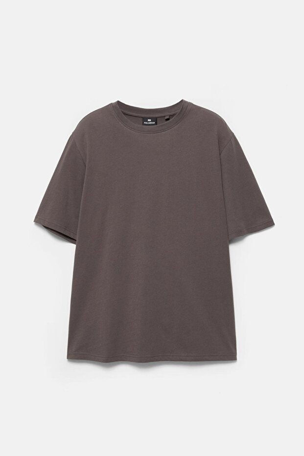 Basic kısa kollu pamuklu tişört - 6