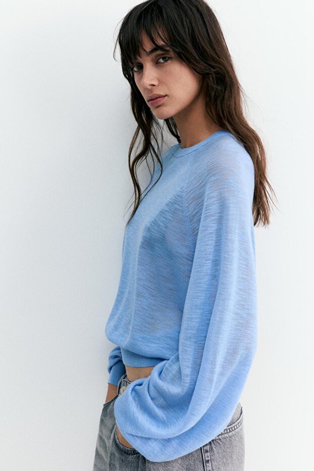 Hafif örgü kazak - 7