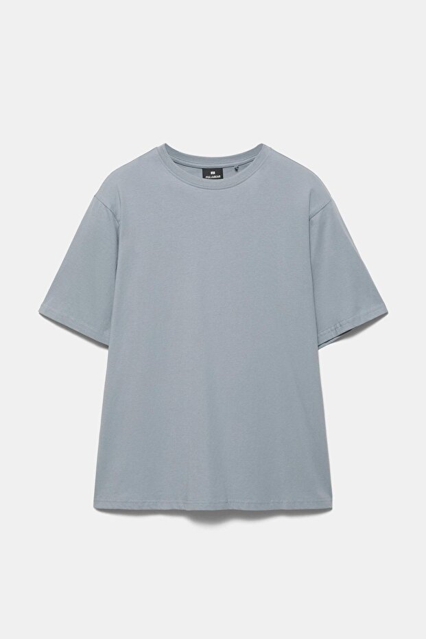 Basic kısa kollu pamuklu tişört - 6