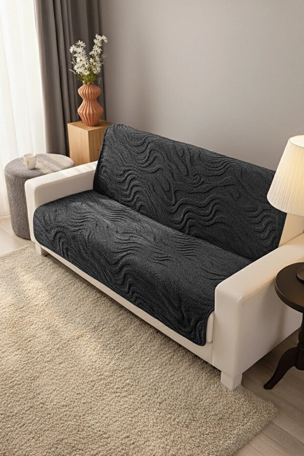 Zen Wellsoft Sofa Cover Embossed Sofa Protector Shawl Covering the Back of the Sofa (180X220 cm)