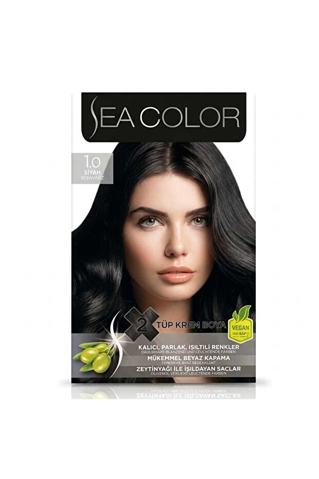 AKDAMAREKOGROSS Sea Color 2 Tüp Kalıcı Krem Saç Boyası Seti Zeytinyağlı Vegan Formül
