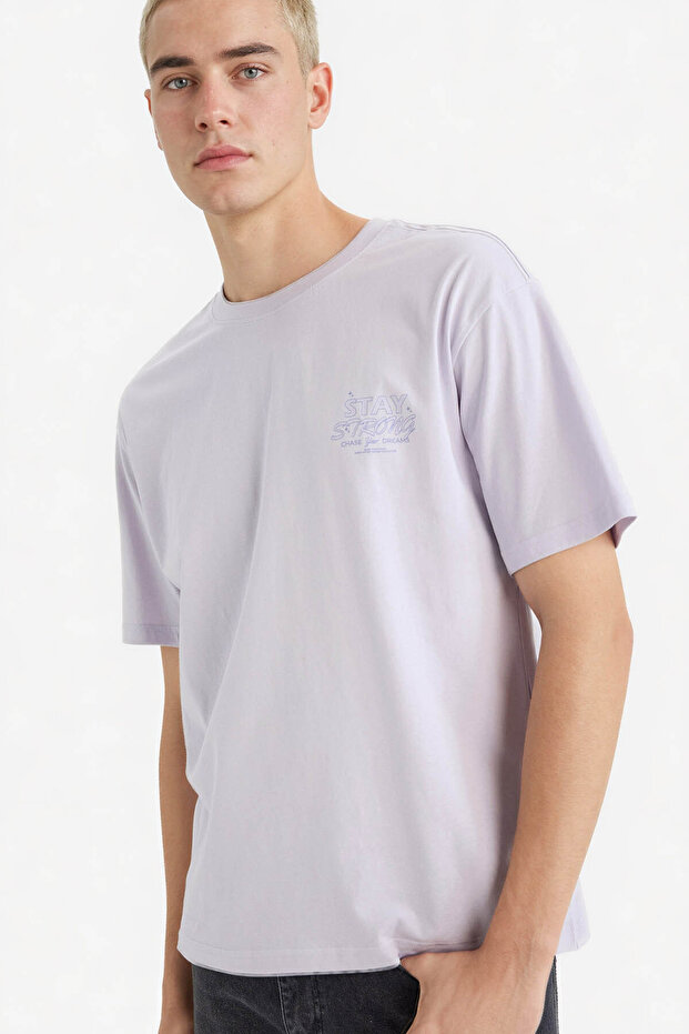 100% Cotton Boxy Fit Printed T-Shirt G0513Ax26Sp