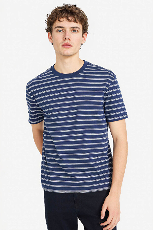 100% Cotton Regular Fit T-Shirt F9674Ax26Sp