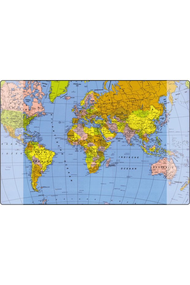 Office folder 38 x 58 cm, - world map