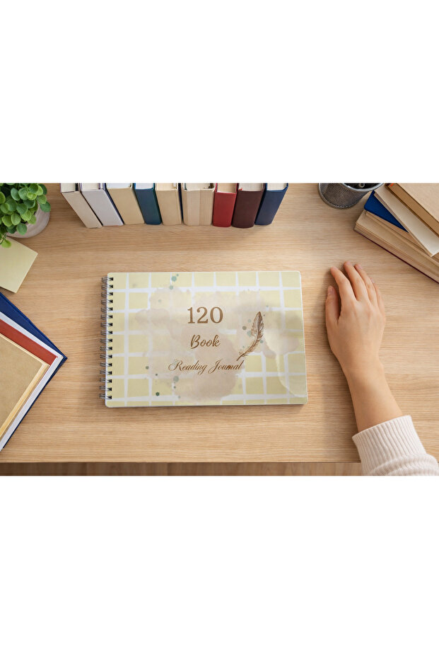 120 Book Reading Diary / 60 Sheets (120 Pages) - 21X15 cm Pvc Coated Cardboard Cover