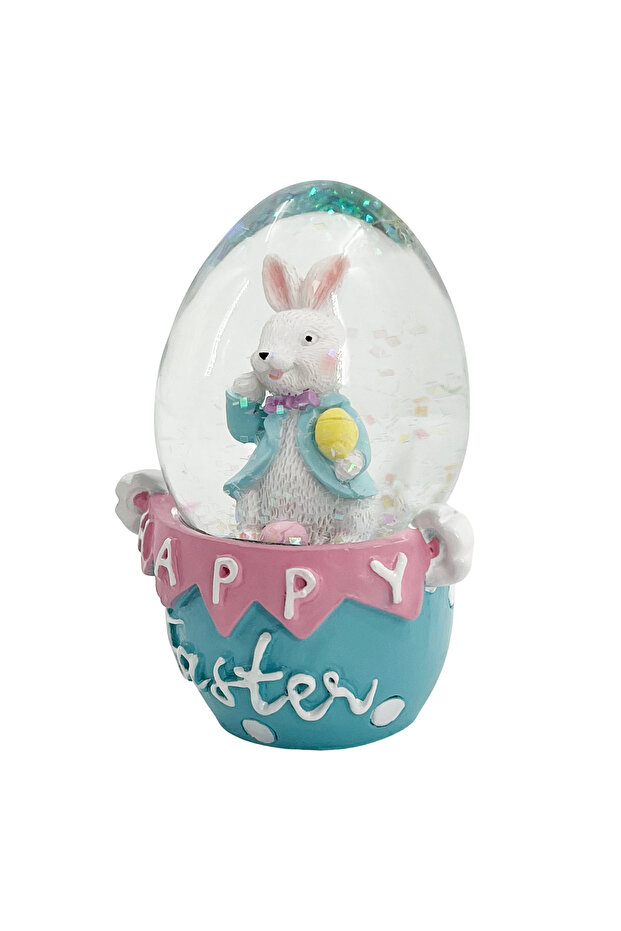 Bunny Water Globe Blue 4.5x4.5x6.5cm