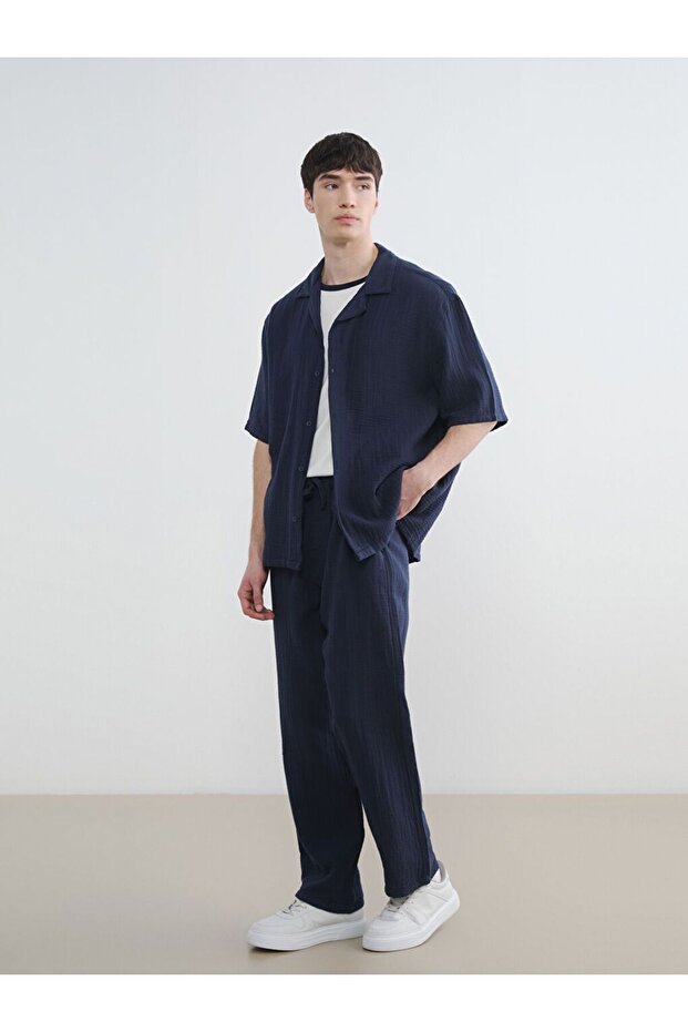 Comfortable Fit Muslin Men's Trousers