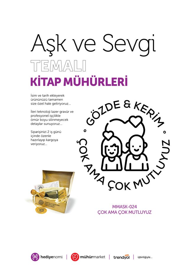 Mühürmarket > We Are so Happy Love and Affection Book Seal - Ex-Libris - Book Stamp > Mmask-024