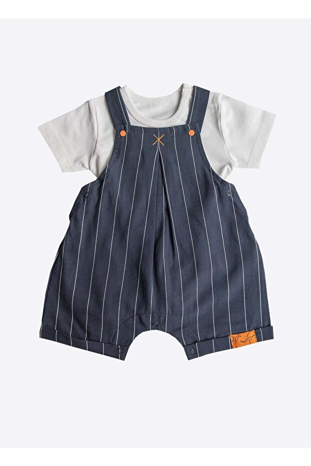 Pascal Şort Salopet 3'lü Takım Mavi - 2