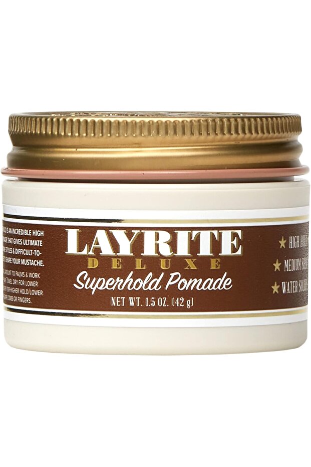 Superhold Pomade 42g | High Hold | Water Soluble | Medium Shine