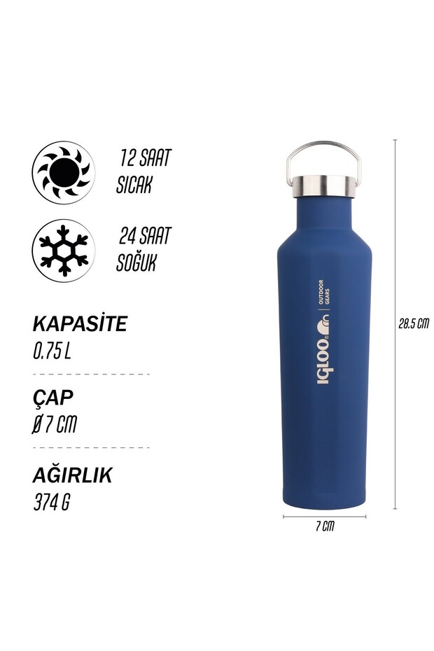 Pentagon Termos 750ml-LACİVERT - 5