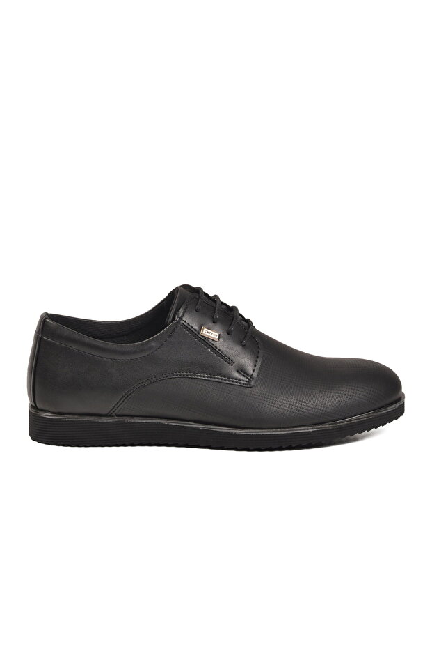 Black Printed Men's Classic Shoes