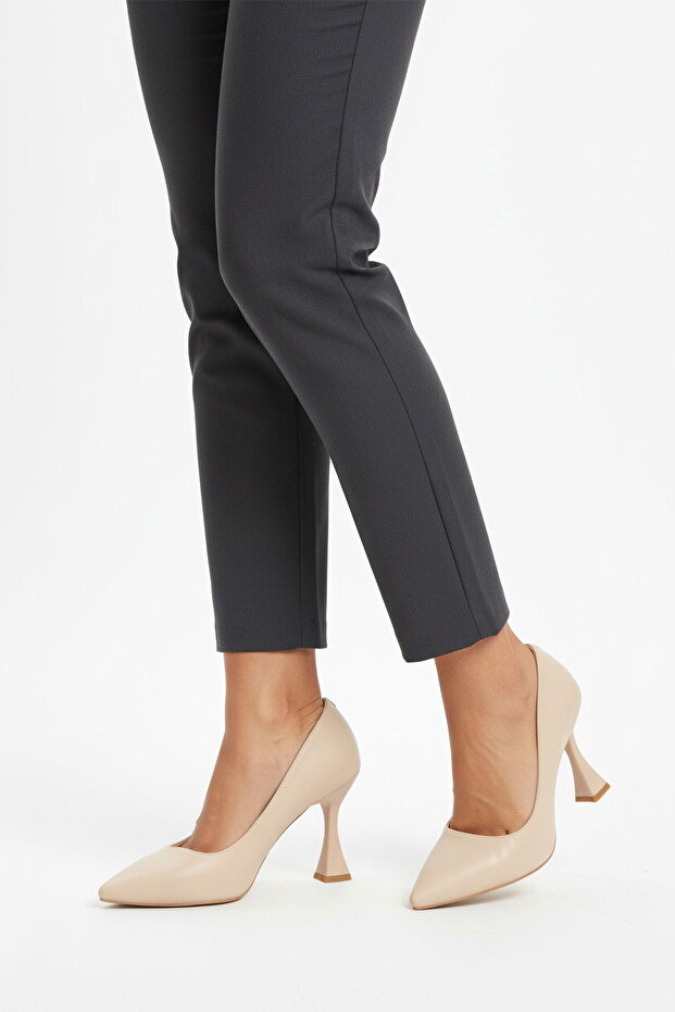 Beige Women's Heeled Shoes