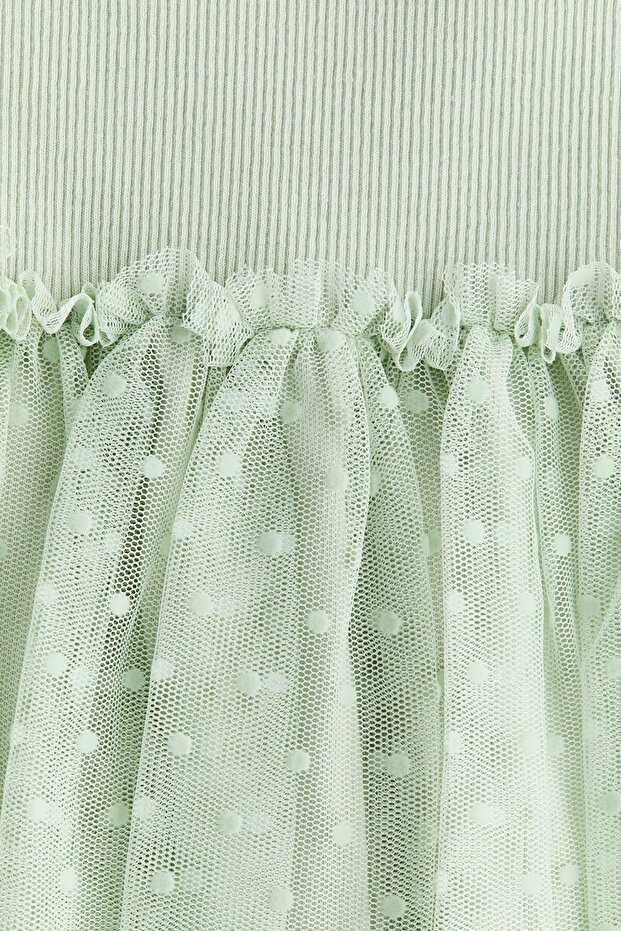 Tül Etekli Elbise - 2