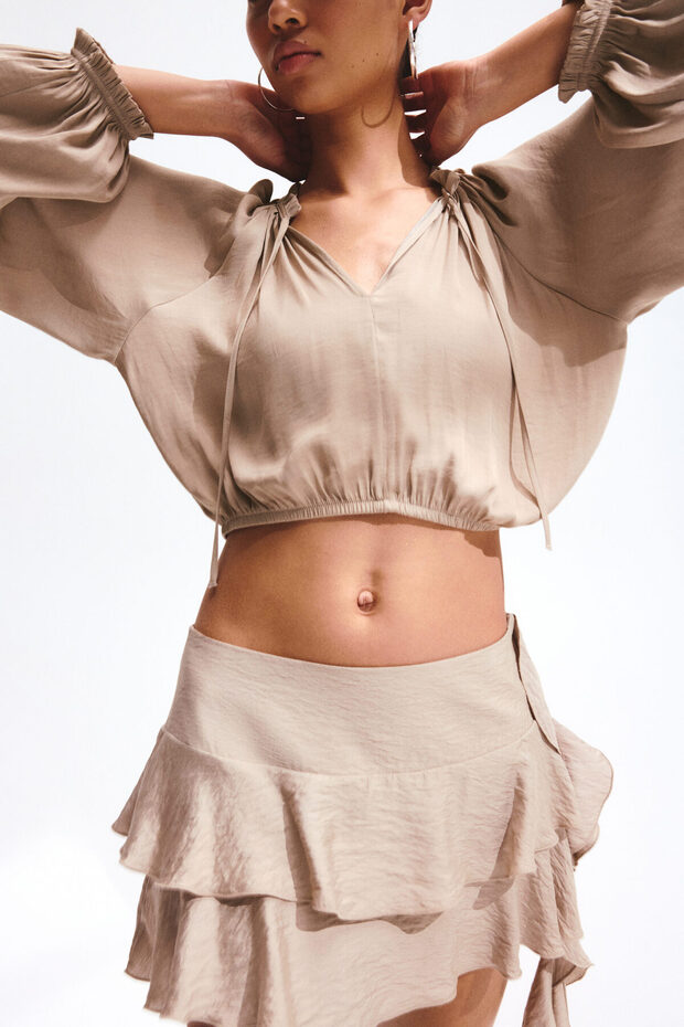 Balon Kollu Bluz - 3