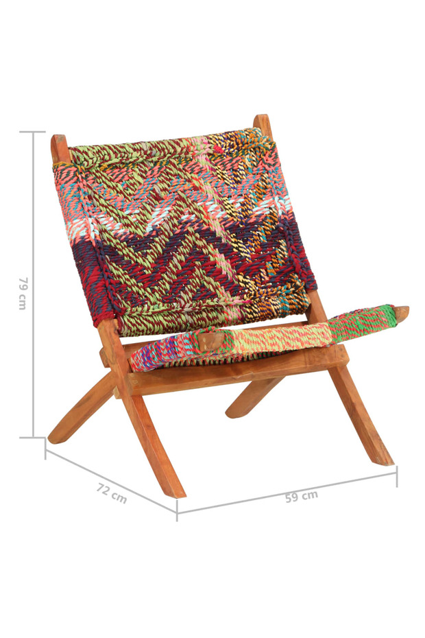 Scaun Chindi pliabil, multicolor - 2