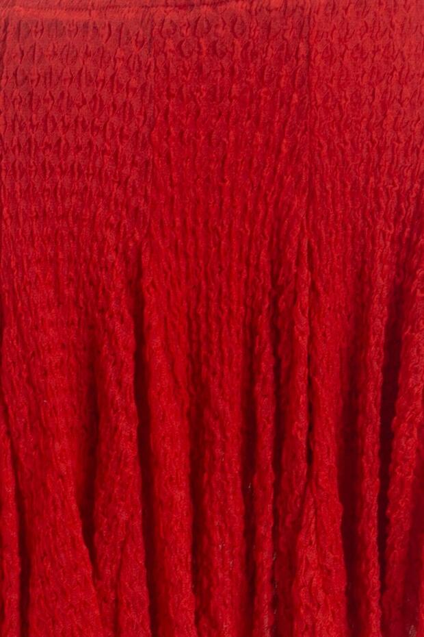 Volanlı Dantel Mini Şort Etek - 3