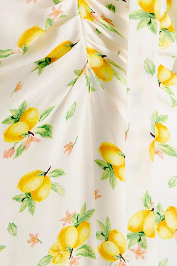 Sırt Dekolteli Midi Elbise - 3