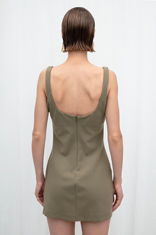 Vücuda Oturan Mini Elbise - 6