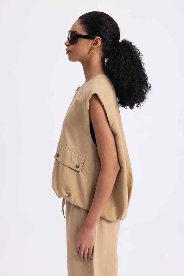 Hacimli Oversize Yelek - 6