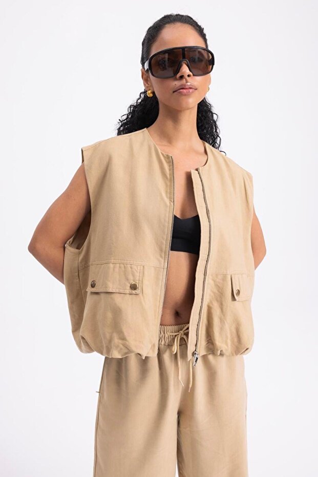 Hacimli Oversize Yelek - 2