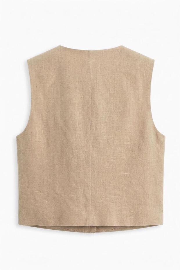 %100 Keten Yelek - 2