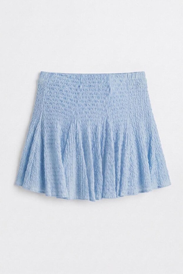 Volanlı Dantel Mini Şort Etek - 1