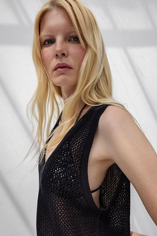 File Örgü Bluz - 3