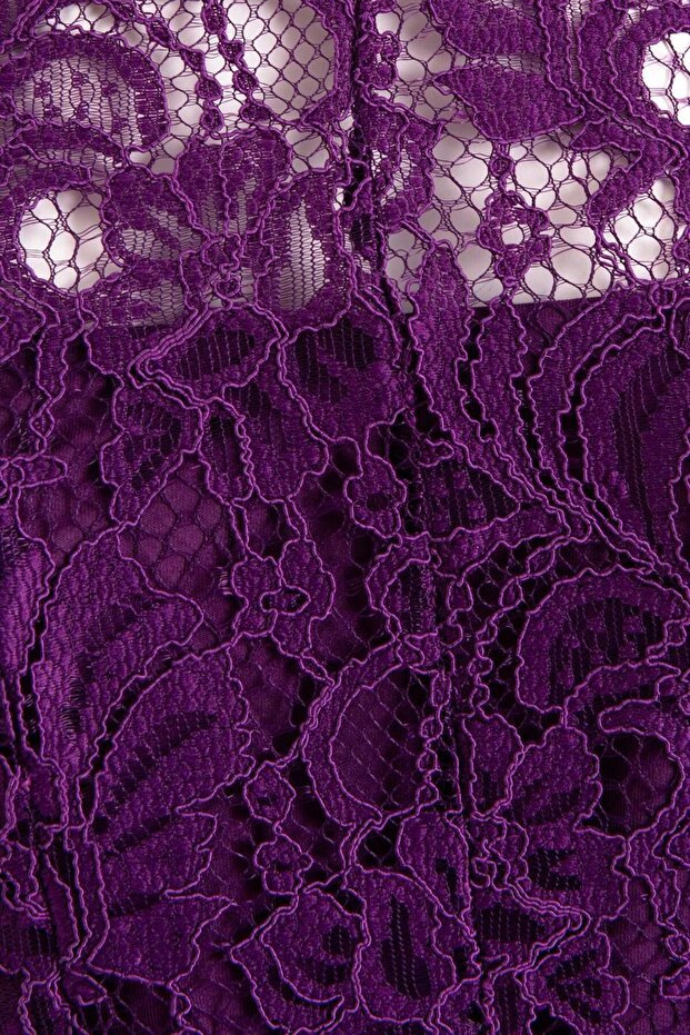 Dantel Maksi Elbise - 3