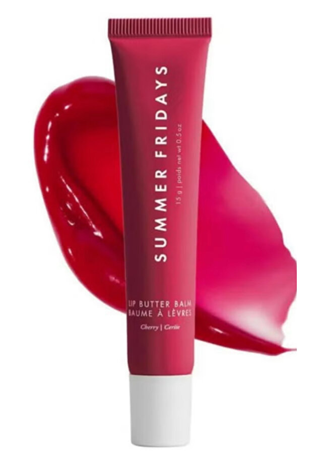 Lip Butter Balm - Conditioning Lip Mask and Lip Balm-Cherry (.5 Oz)