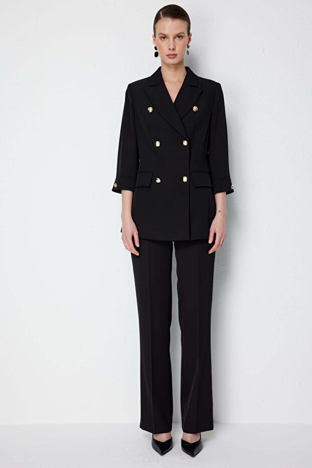 Yüksel Waist Straight Cut Trousers