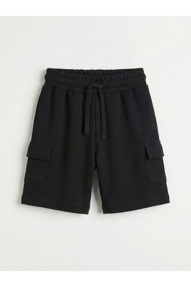 Nevavm Boys' Cargo Shorts with Elastic Waist