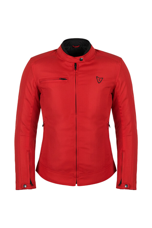 Motorcycle Women's Jacket 4 Seasons Alice Red Biker Jacket