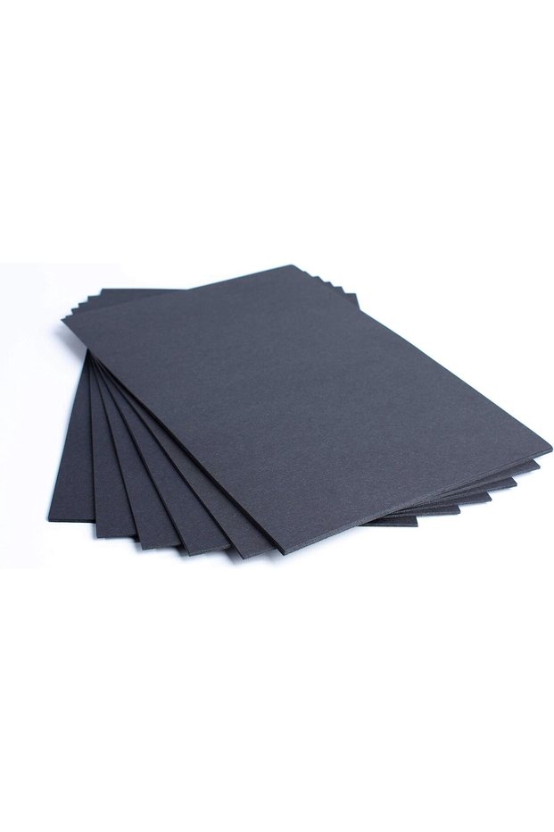 House of Card & Paper A5 160 gsm Card - Black Card (Pack of 100 Sheets)