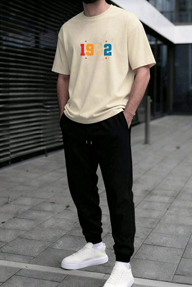 1992 Printed Oversized Tracksuit Set
