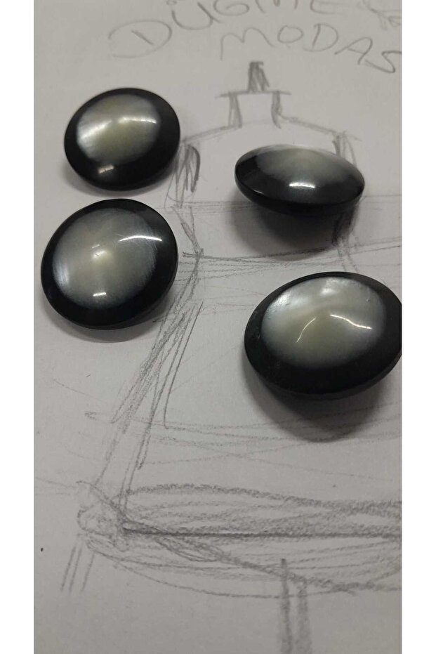 Polyester Button 38 Size 25 mm 4 Pieces