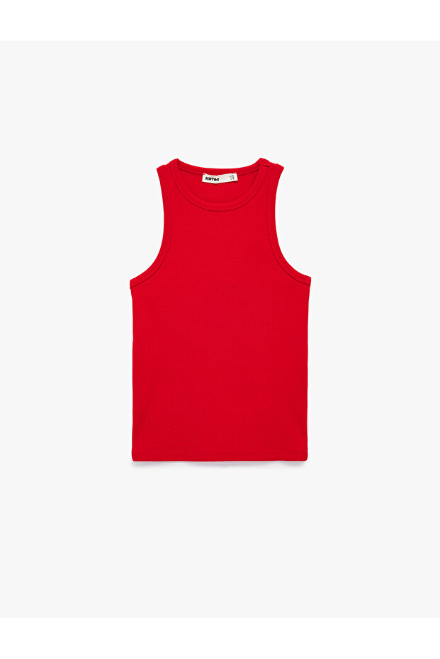 Cotton Crew Neck Ribbed Undershirt - 3