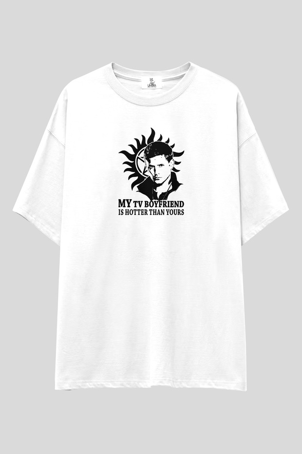 Supernatural "Dean: Tv Boyfriend" Oversized T-Shirt | Unisex 100% Cotton Custom Design Tee
