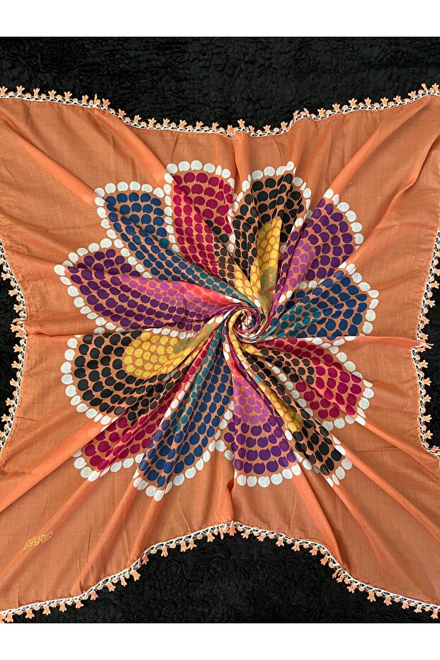 Crochet Embroidered Scarf/Yemeni/Textile/Cloth