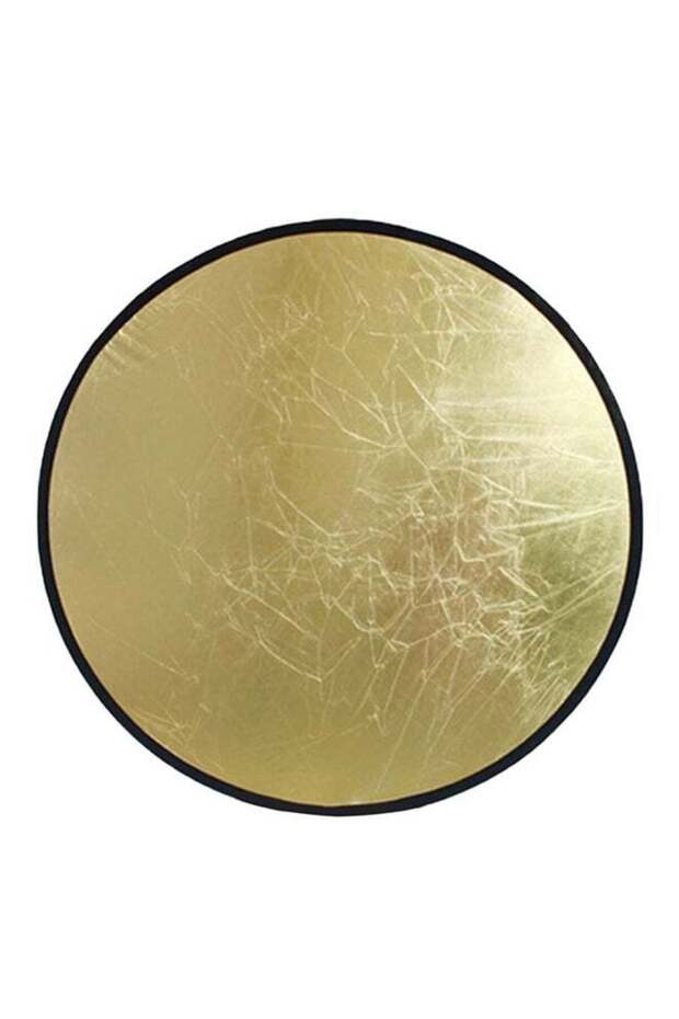 2-In-1 Light Reflector Disc 110cm Gold/Silver