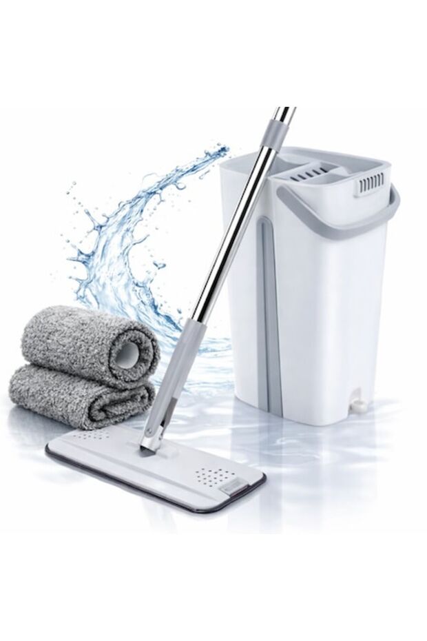 Professional Mop Set with Bucket and Self-Wringing Function