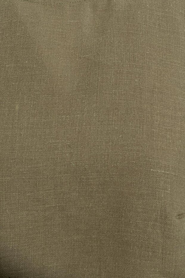 % 100 Keten Oversize Bluz - 3