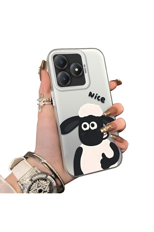 حافظة حماية للعدسات من السيليكون الصلب أكريليك درجة متوافقة مع هاتف Realme Note 60