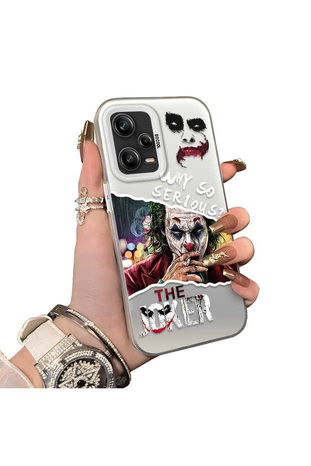 Redmi Note 12 Pro 5g Compatible Hard Acrylic Back Silicone Edge Lens Protection Case